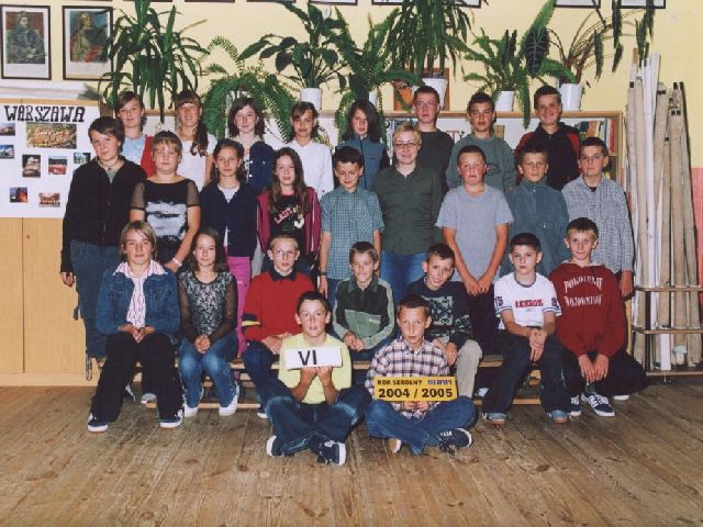 Klasa VI - rok szkolny 2004/2005